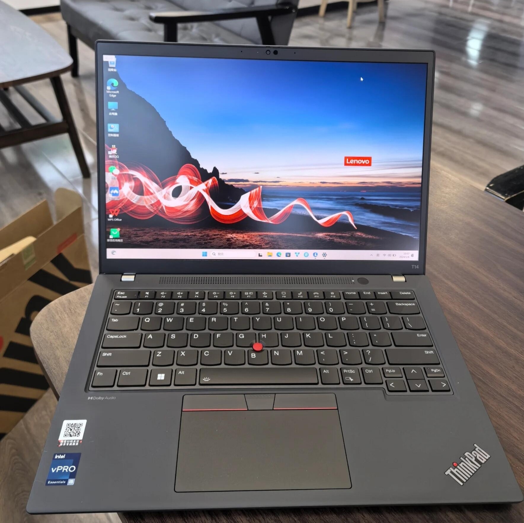 Роскошный цветной бизнес-ноутбук ThinkPad T14 Gen2 gen3, 14-дюймовый ультратонкий T14S Изображение 1