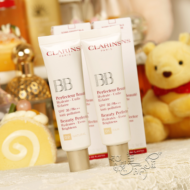 娇韵诗 镜光清透美白UV防晒隔离BB霜 SPF30 30ML孕妇可用