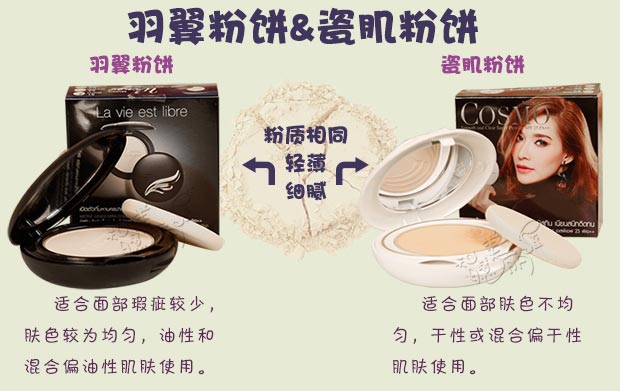Authentic Thai Mistine Wings Feather Powder Concealer Oil Control Kem chống nắng chống nước không nổi 10g - Bột nén phấn phủ fenty beauty