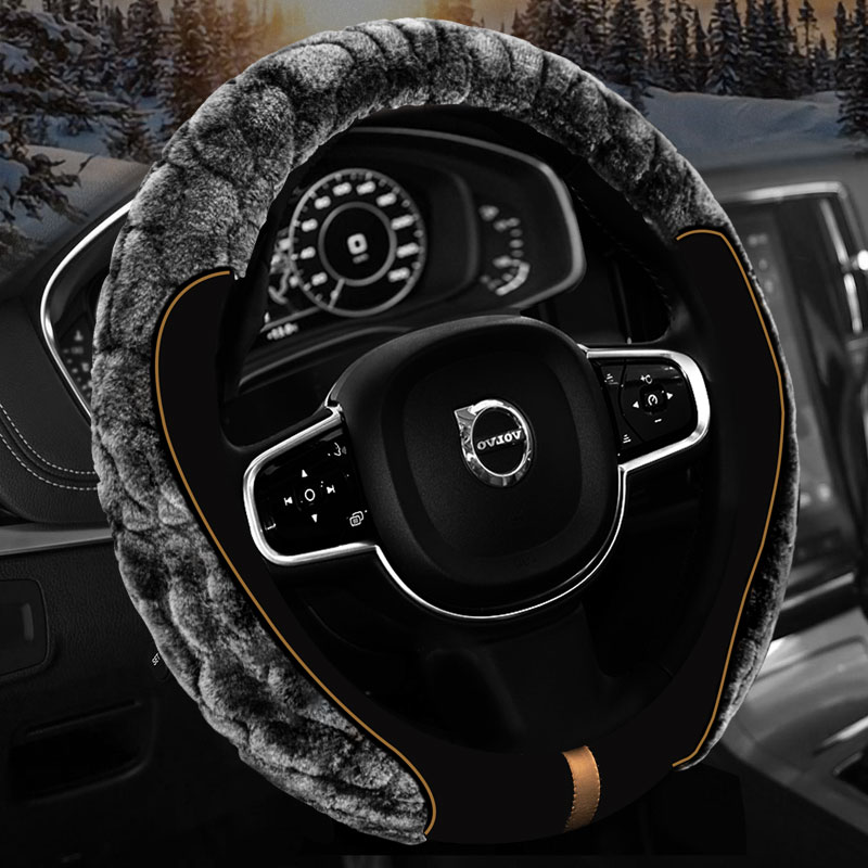 2020 Volvo XC60 steering wheel cover V40V60XC90S40S90S80S60L winter plush handle cover