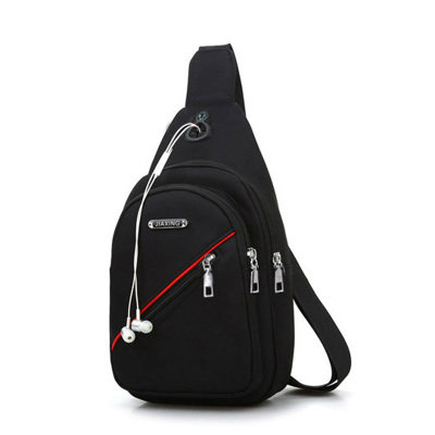 Waterproof chest bag men's messenger bag Korean version tide Oxford cloth shoulder bag 2021 new chest bag diagonal casual men's bag