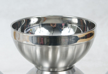 Outdoor portable tableware double-layer stainless steel bowl thermal insulation anti-scalding bowl durable