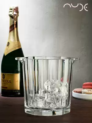 Nude Nude Turkey imported crystal glass ice bucket Ice bucket Champagne bucket thickened and aggravated