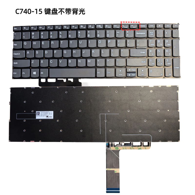 Used for Lenovo Lenovo C740-15 V340-15Iml/Iwl E5-Iml Laptop Keyboard Replacement
