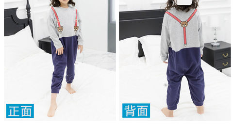 Bộ đồ liền thân cho bé mùa hè dài tay mỏng phần 3 tuổi Bộ đồ ngủ bé gái 2 bé trai 1 bé lớn 4 bé trai 6 mùa xuân và mùa thu 5 body dài tay cho bé gái
