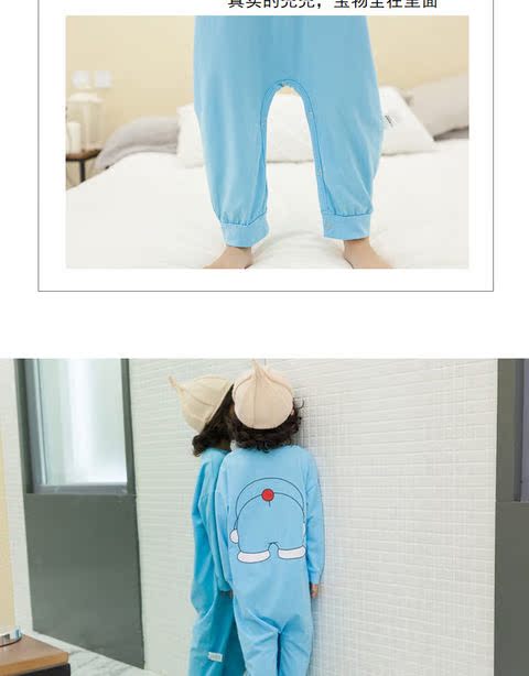 Bộ đồ liền thân cho bé mùa hè dài tay mỏng phần 3 tuổi Bộ đồ ngủ bé gái 2 bé trai 1 bé lớn 4 bé trai 6 mùa xuân và mùa thu 5 body dài tay cho bé gái