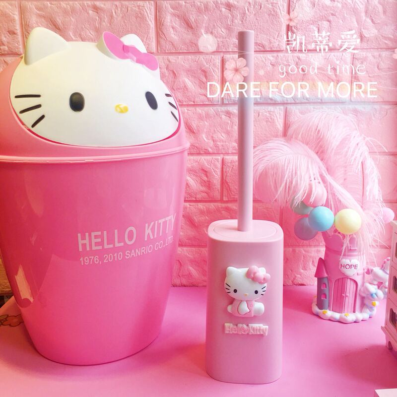Cute Hello Kitty Toilet Cleaning Brush, Toilet Brush, Toilet Cleaning Brush, Trash Can Brush Cute Hello Kitty Toilet Cleaning Brush, Toilet Brush, Toilet Cleaning Brush, Trash Can Brush