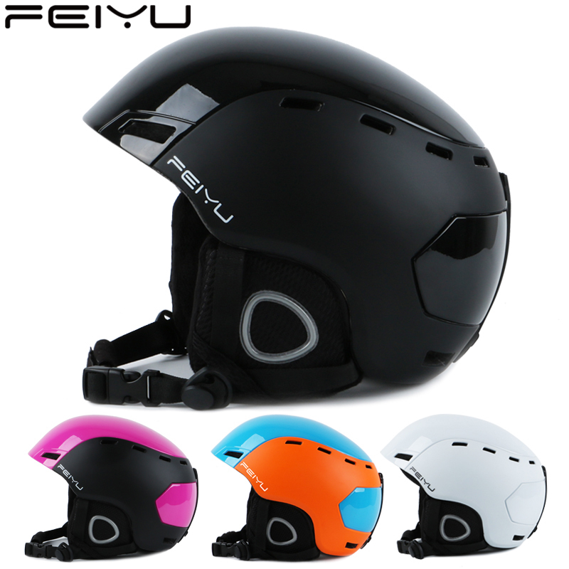 Ski Safety Helmet Boiling Fish Male Lady Outdoor Play Snow Sports Protective Gear Equipped Riding Single Double Board Adjustable Snow Helmet