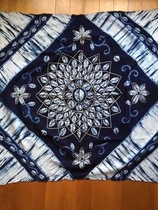 Handmade tie-dye square scarf home accessories restaurant decoration cover Dali national style special gift