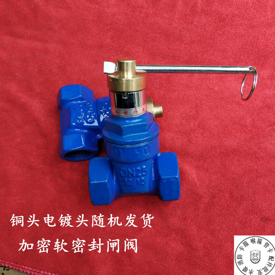 Magnetic encryption soft sealing gate valve locking wire buckle anti-theft gate valve with lock gate valve encrypted wire buckle gate valve