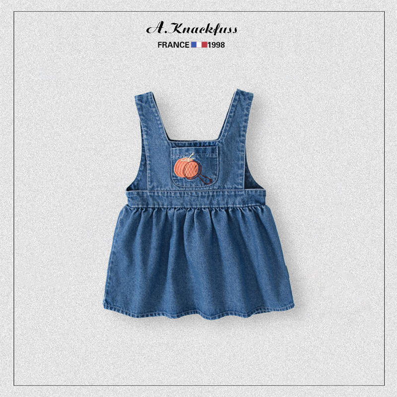 Fashion Foreign Pie ~ Cowboy Cuddling Bags Foreign Fashion A Knackfuss2022 Spring Girl Baby Dress