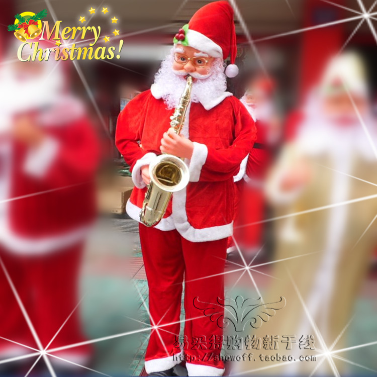 Music Christmas Old Man Buoccasionally 1 8 m Singing rocking Christmas Electric Seniors Blow Sax Christmas Old Man