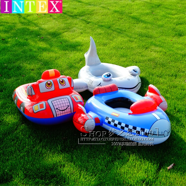 Children's swimming ring Sitting ring Water rubber boat Airplane shark toy mount inflatable kayak