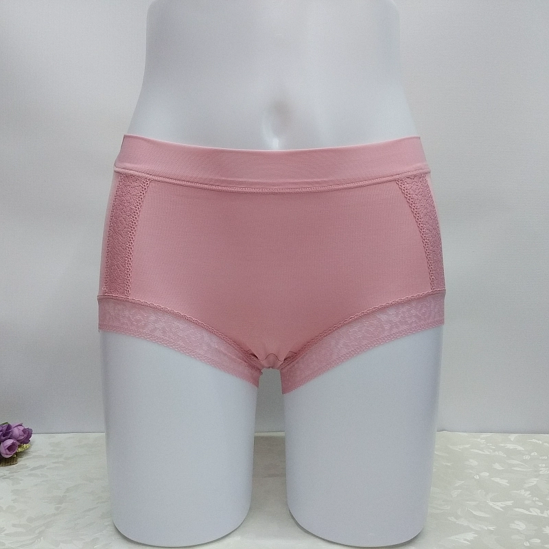 Chính hãng Qiao Yi Ting 66596 Phương thức Thắt lưng giữa eo Hip-up Boxer nhỏ Kích thước lớn Đồ lót nữ liền mạch sợi ngọc trai - Eo cao