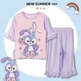 Детская тонкая пижама, комплект для принцессы для школьников