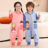 Детский динозавр, пижама, хлопковый стеганый осенний зимний спальный мешок