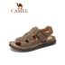 Dép nam Camel 2019 hè mới thoải mái dày đáy dép thời trang da thường dép đi biển ngoài trời - Sandal giày boot nam Sandal