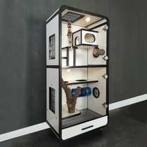Chinchilla cabinet cage solid wood ecological board ice nest air conditioning house special blind date cage custom luxury villa original large