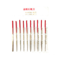 The old locksmith key file with a diamond file is hard and durable