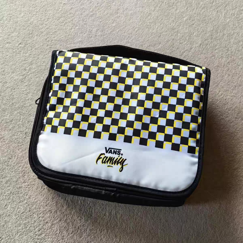 Vans New Checkerboard Toiletry Bag Large Capacity Portable Travel Storage Bag