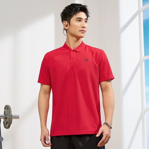 Мужская летняя дышащая легкая и тонкая спортивная футболка polo для спортзала, для бега, короткий рукав