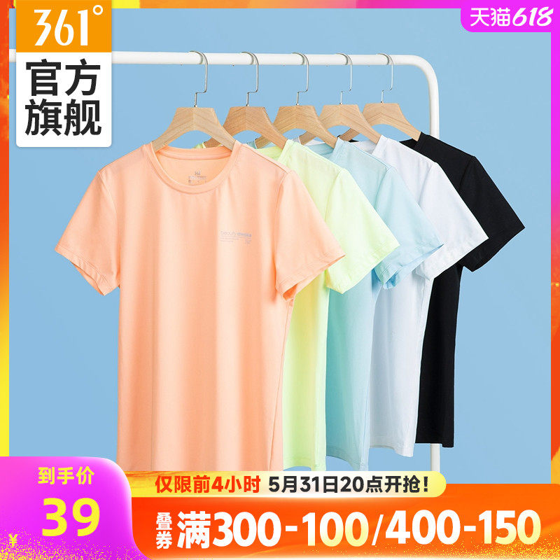 361 sports T-shirt women 2022 summer new light and thin breathable short T casual top women's crew neck quick dry short sleeves