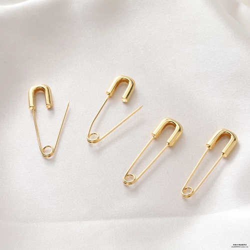 Медная булавка, серьги, аксессуары, 14 карат, DIY