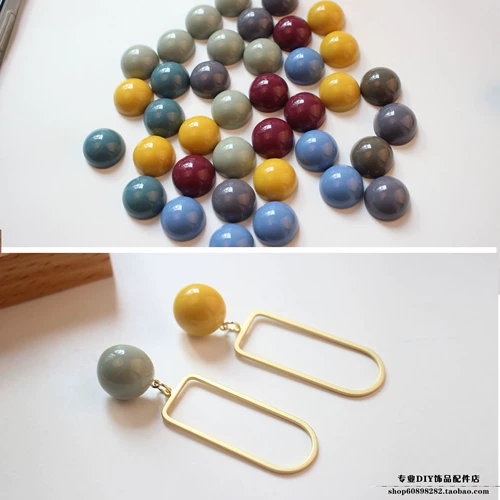 Ретро серьги, клипсы, аксессуары, 15мм