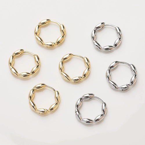 Глянцевые серьги, аксессуары, 14 карат, золотой цвет, DIY