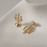 Ретро свеча, подвеска, серьги, ожерелье, аксессуары, 14 карат