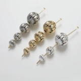 Браслет из бисера ручной работы, ожерелье и браслет, 14 карат, золотой цвет