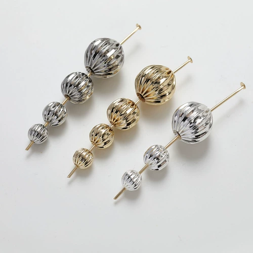 Браслет из бисера ручной работы, ожерелье и браслет, 14 карат, золотой цвет, DIY