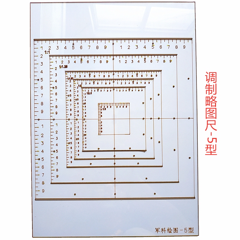 Junke A4 Scale Map Ruler Type 3, Type 5, Type 7, 20*20, 4 Square Kilometers Map Scale Ruler Type 20-20-8