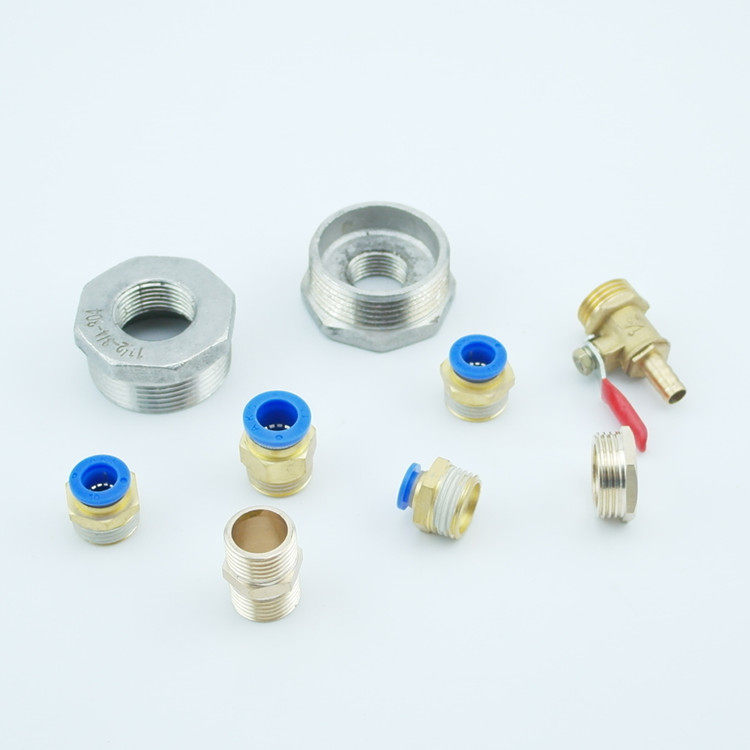 Copper straight through copper fill core Copper ball valve Copper direct stainless steel fill core Copper accessories Pneumatic components