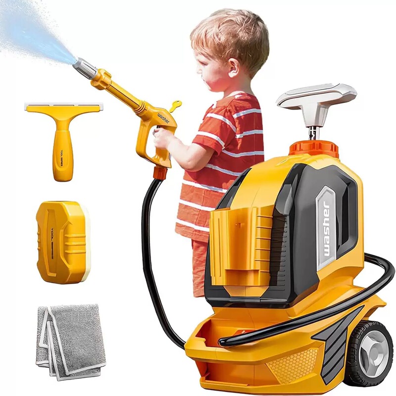 Exported Children's Realistic Multifunctional Spray-Type Car Wash Machine Set Gas Station Scene Outdoor Boys' Toy