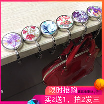 Lady Bag Bag Hook Fashion Handbags Bag oil painting Shells Hanging Bag portable folding bag Bag Table Side Hanging Bag Hook