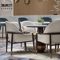 New Chinese sales office talks table and chair combination hotel Beauty Salon reception sofa simple Homestay Club furniture