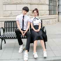 Korean school uniform suit College style high school student class suit JK uniform suit Soft sister Korean graduation photo clothing