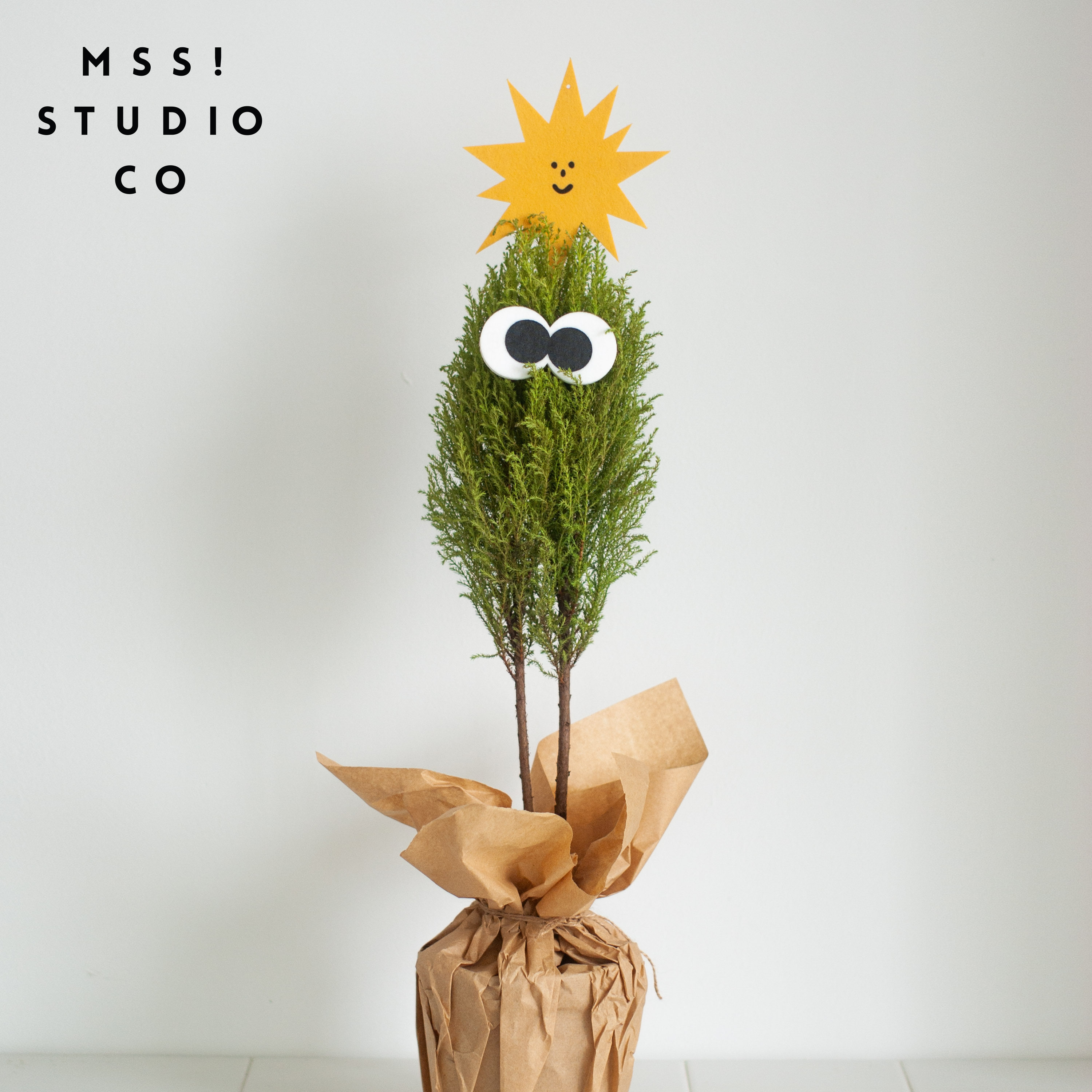 MSS Meow Equestrian Nordic Ins South Korea Tide Felt Cute Fuck Hands Ledger Mobile Phone Sticker Snowman Eyes Christmas Hanging Accessories