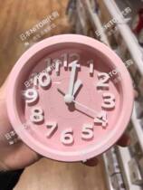 (Special Cabinet) NITORI Nidailipastru Childrens alarm clock silent alarm clock sweep second pointer