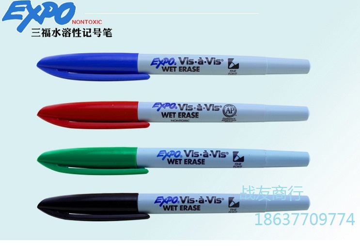 The United States imported environmental protection Sanfu water-soluble marker 16001PCB dot pen Water eraser pen Water eraser pen