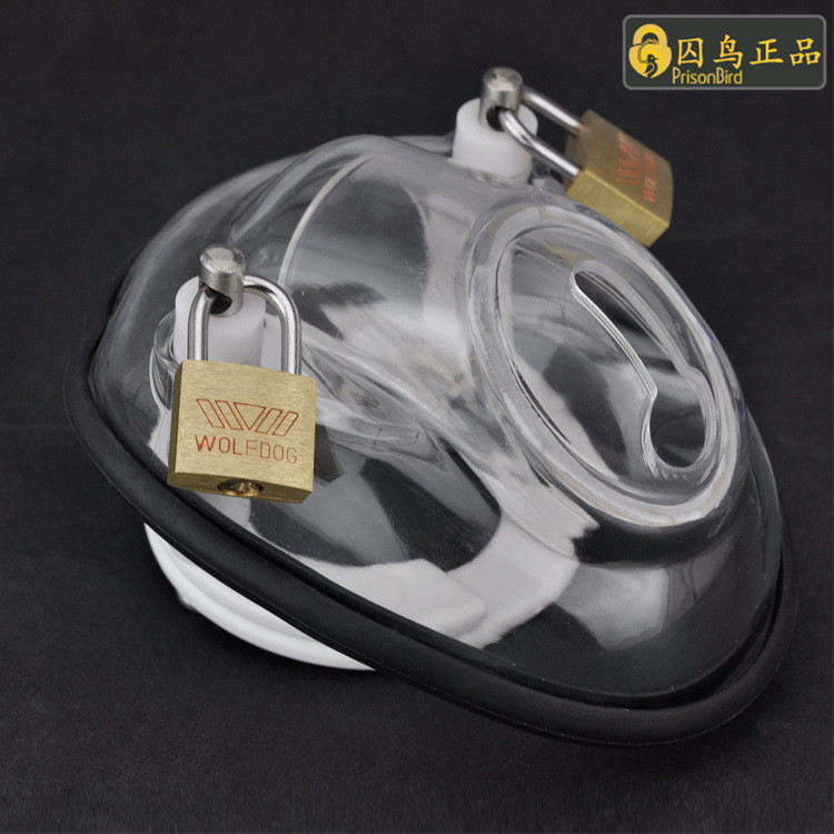 Male chastity lock SM fun products plastic chastity belt device cb chastity lock bird cage jjj cage European bowl