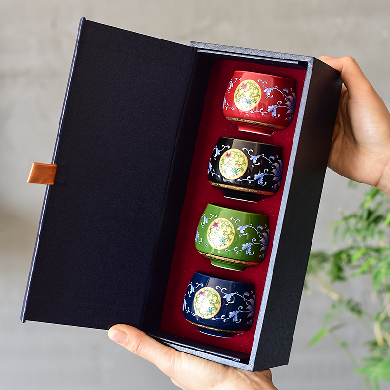 Drink kung fu tea cup personal single owner cup enamel color tea cup household ceramic single cup small tea cup tea