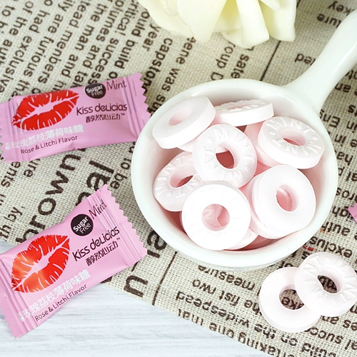 海亿 Поцелуй мягкое сердце -без сахара без сахарной морской соль роза Личи Жасмин Ананасовый купочка Hi Candy Snack