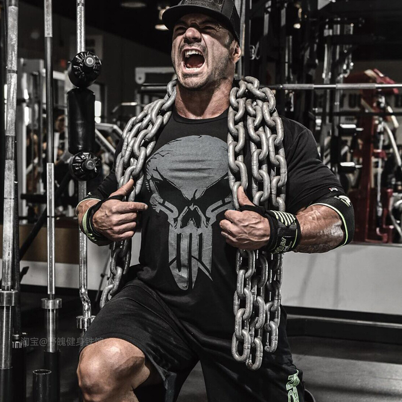 Ir Punisher Short-Sleeve Men's Training Regular Shoulder Large Size Slim Fit Summer Sports Gym Dark Marvel Fitness Skull T-Shirt Ir Punisher Short-Sleeve Men's Training Regular Shoulder Large Size Slim Fit Summer Sports Gym Dark Marvel Fitness Skull T-Shirt