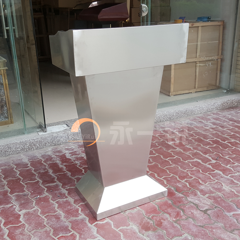 Property Desk Stainless Steel Lecture Table Welcome Desk Hotel