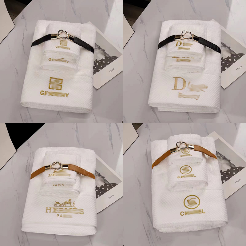 Model Room Shower Room Bathroom Decoration Brand Towel Bath Towel Set Decorations Bathroom Washbasin Ornaments