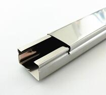 30*20 Snap-on stainless steel square wire slot Wall surface mounted wire slot Stainless steel bridge 20*15 wire slot