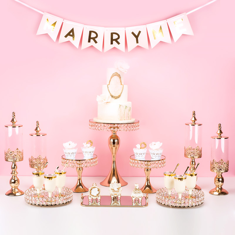 Wrought Iron Wedding Cupcake Stand European-Style Tray Fruit Plate Dessert Table Display Stand Dessert Table Decorations