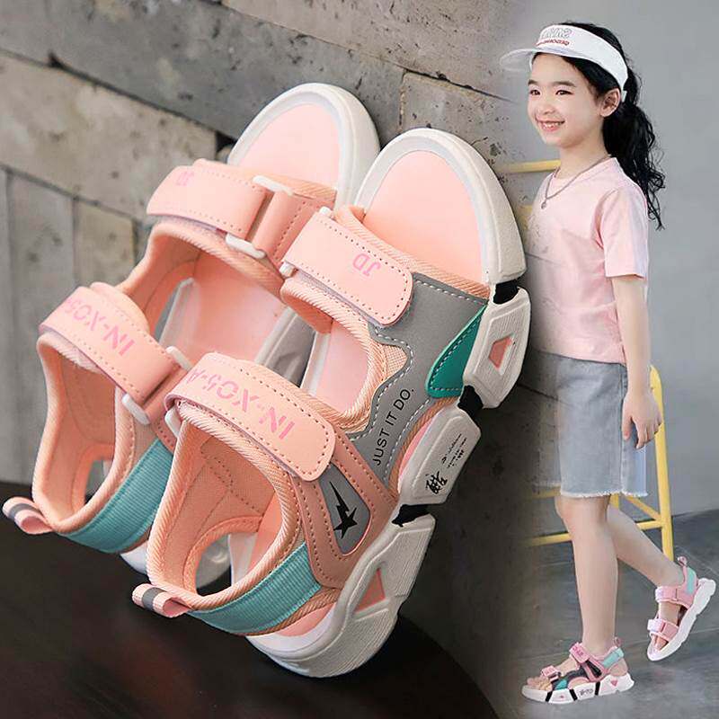 Children's sandals summer spring new women's shoes girls 2022 big children princess baby children soft bottom girls